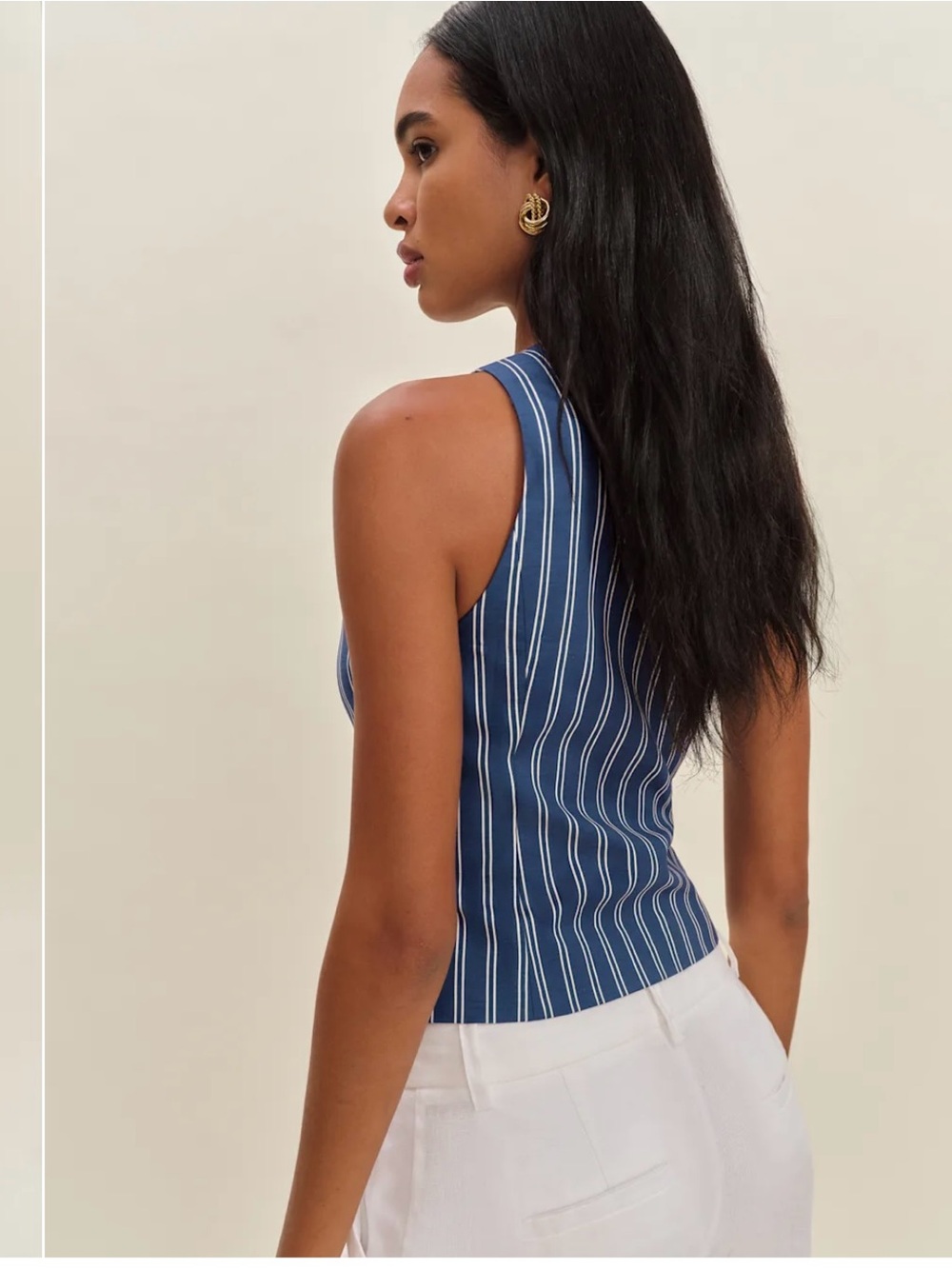 Striped Reformation Rory Vest - Picture 3 of 8